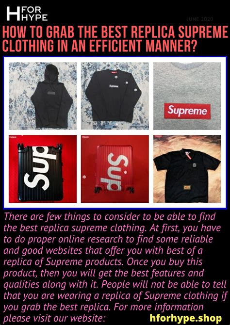 best replica supreme clothing